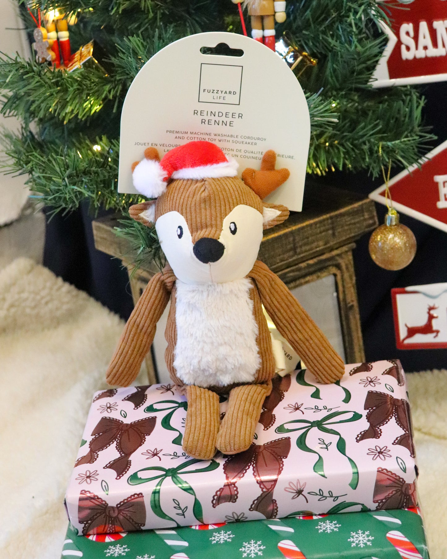 FUZZYARD CLASSIC SANTA, REINDEER, NUTCRACKER PLUSH TOY