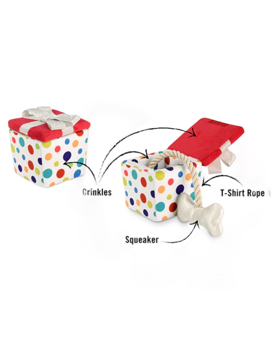 PAWTY TIME PRESENT SUPRIZE PLUSH TOY