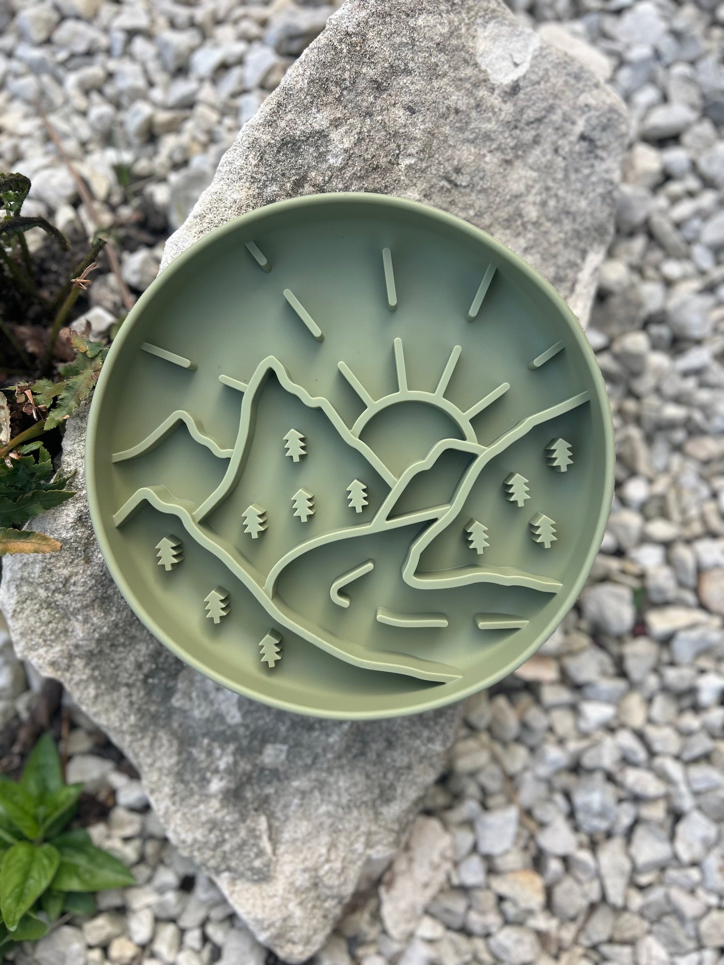 ESCAPE TO THE MOUNTAINS SLOW FEEDER BOWL