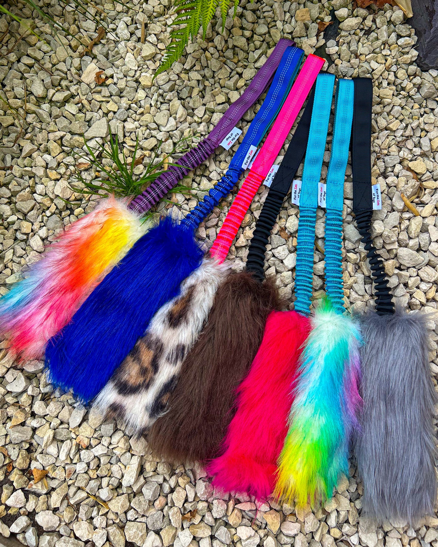 FAUX FUR BUNGEE LURE TUG ROPES