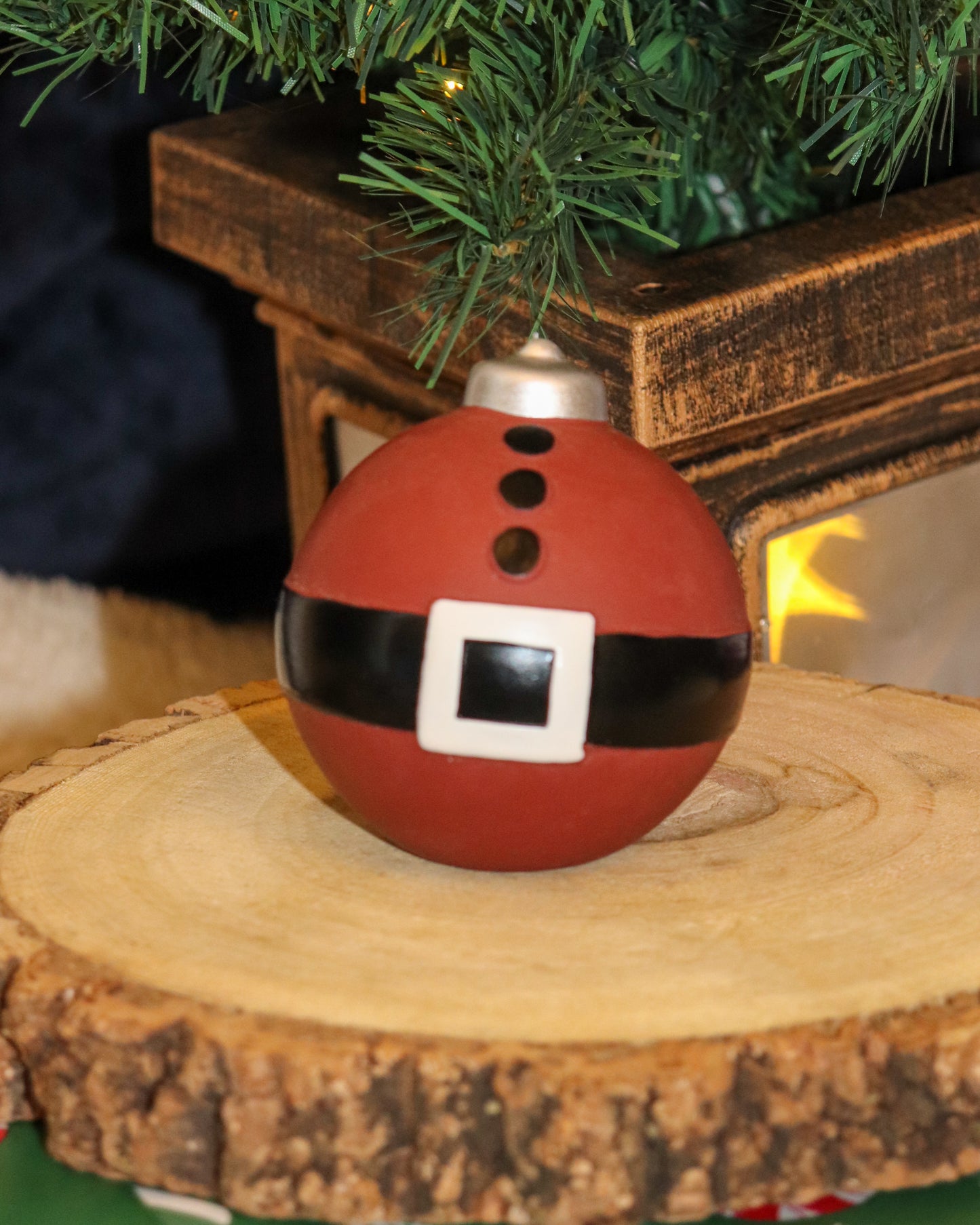 CLAUS THE BAUBLE SQUEAKY LATEX TOY