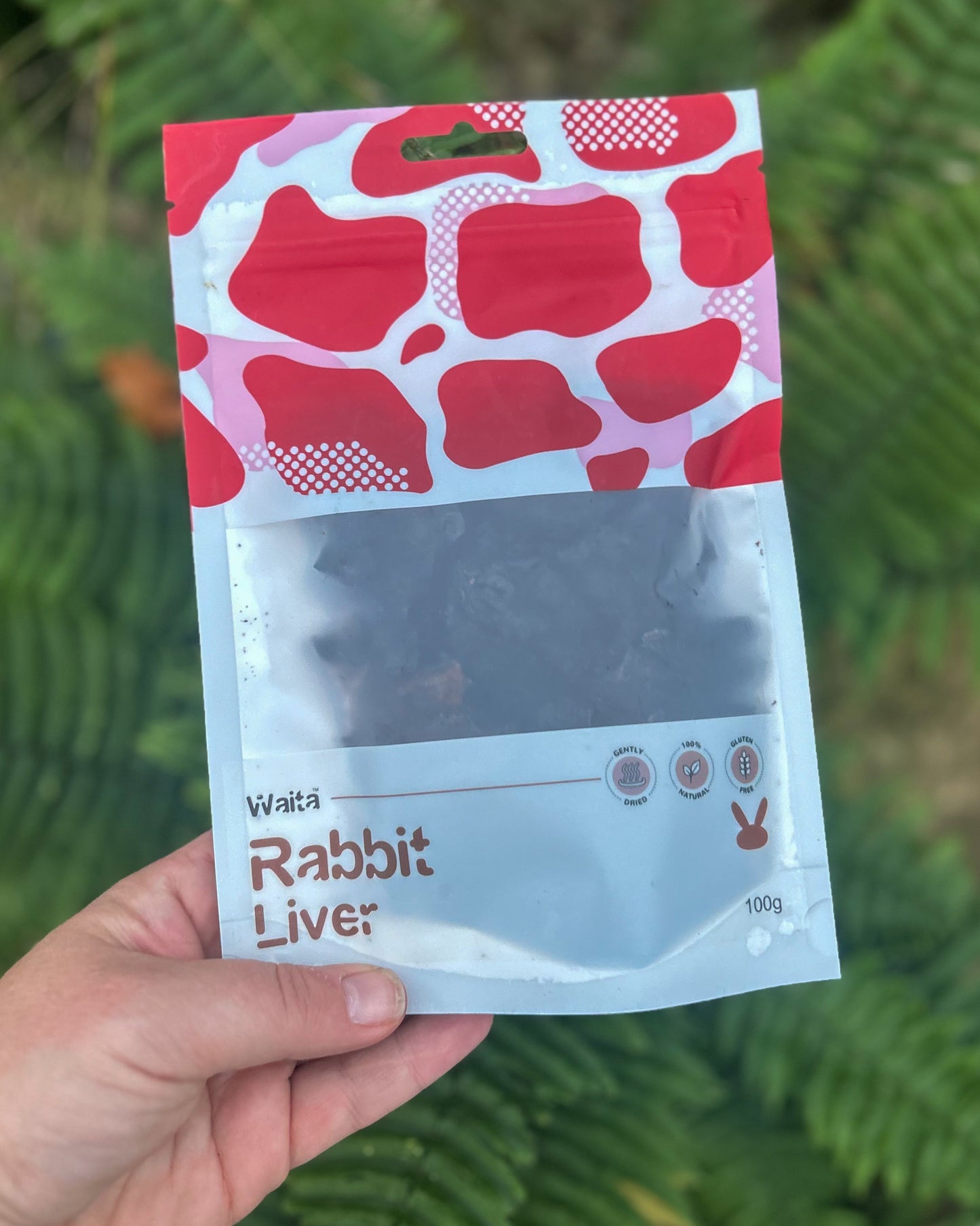 WAITA AIR DRIED RABBIT LIVER 100g