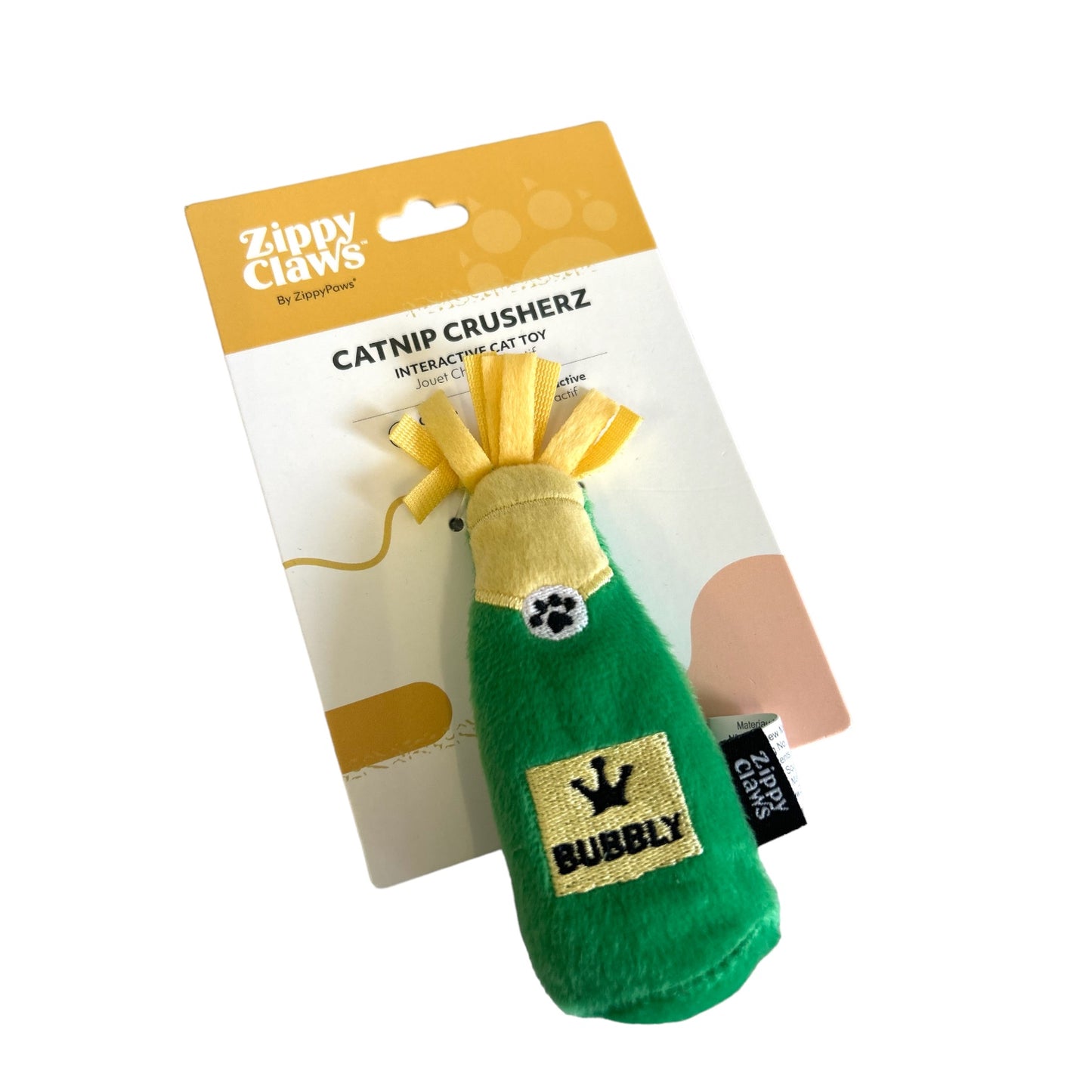 ZIPPY PAWS CATNIP CRUSHERZ PROSECCO TOY