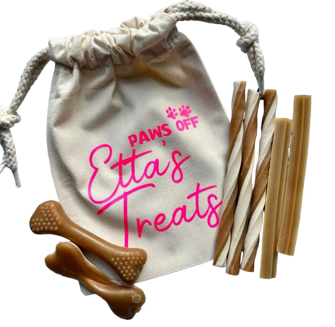 PERSONALISED TREAT BAG & PEANUT BUTTER GRAIN FREE GIFT BAG