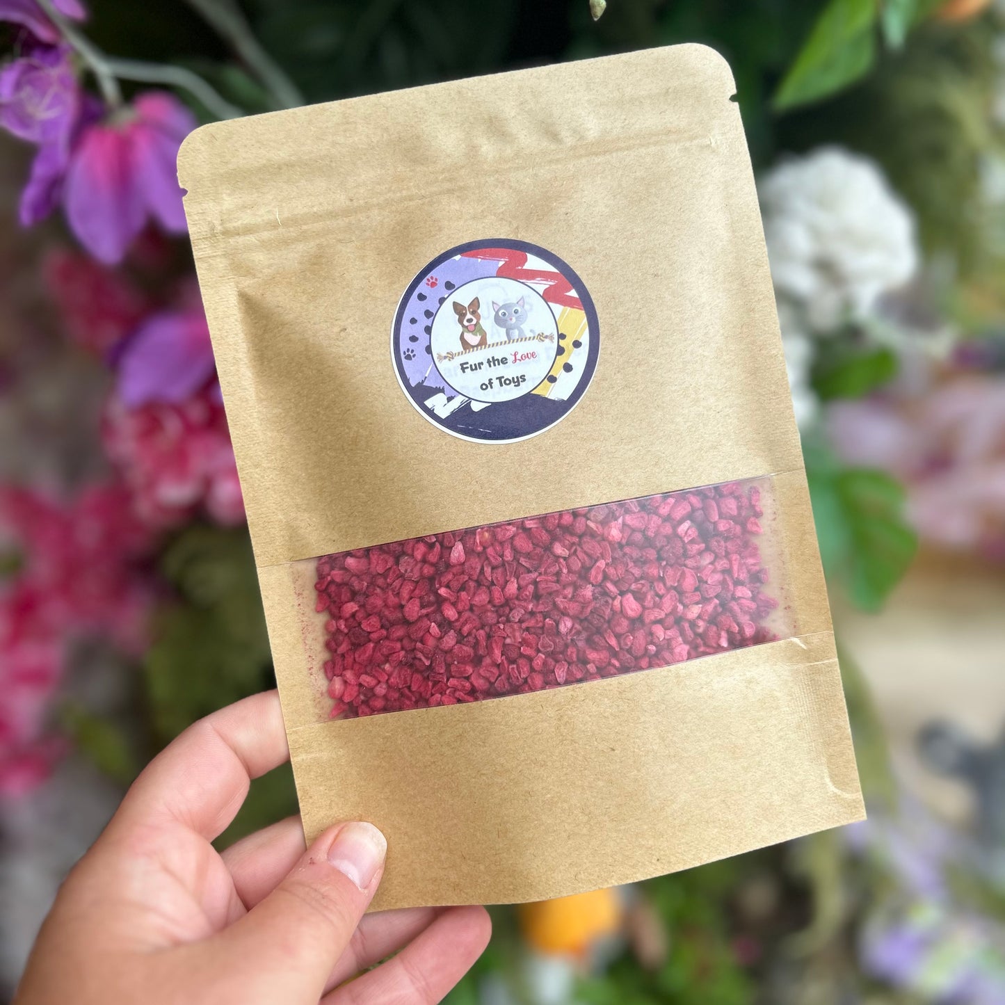 FREEZE DRIED ORGANIC RASPBERRY CRUMBLE 25G