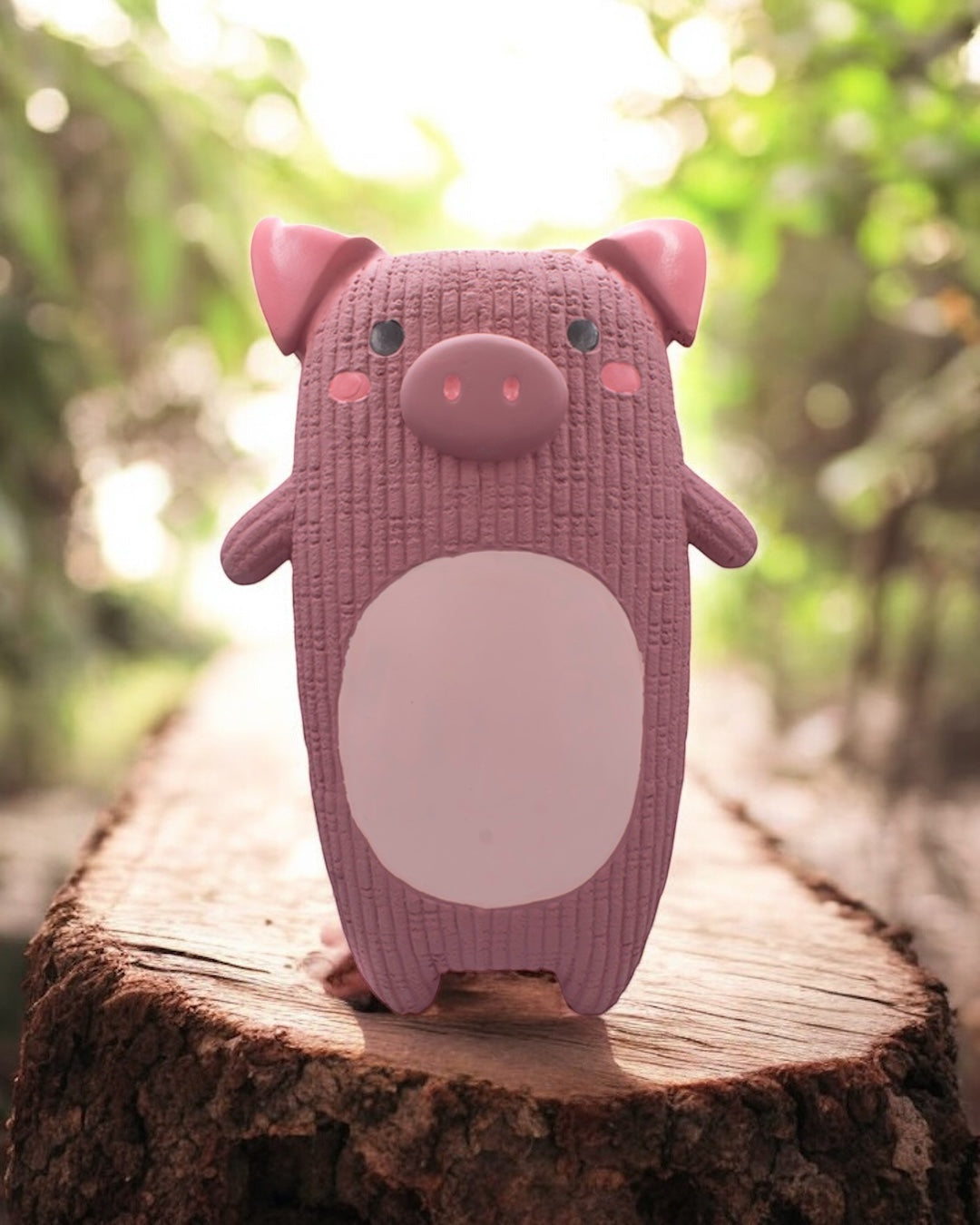 GIANT LATEX SPRING PIG SQUEAKY LATEX TOY