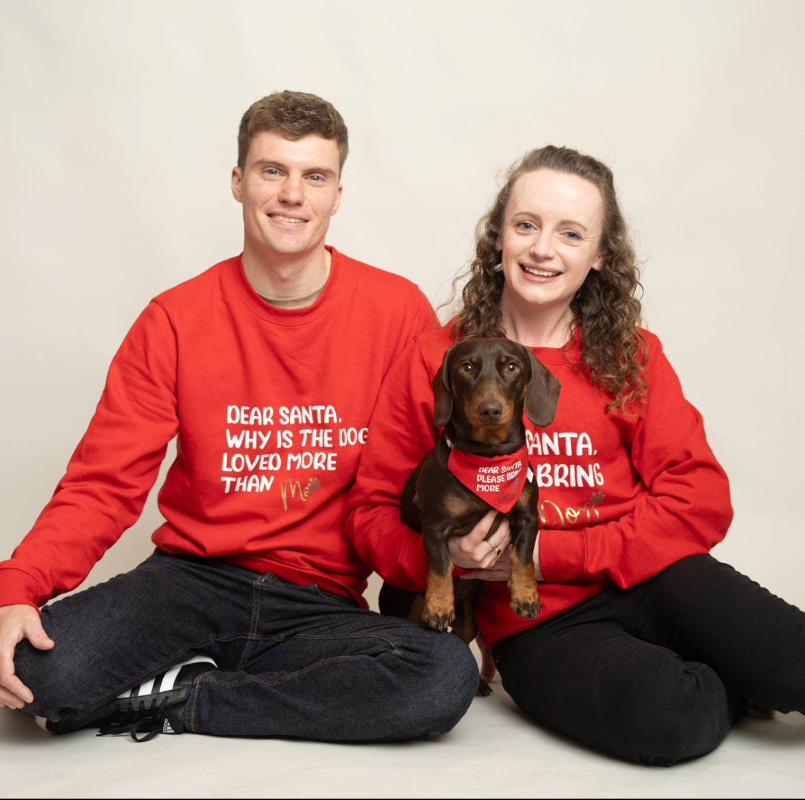 MATCHING DOG & OWNER CHRISTMAS JUMPER & BANDANA / XMAS PRESENT