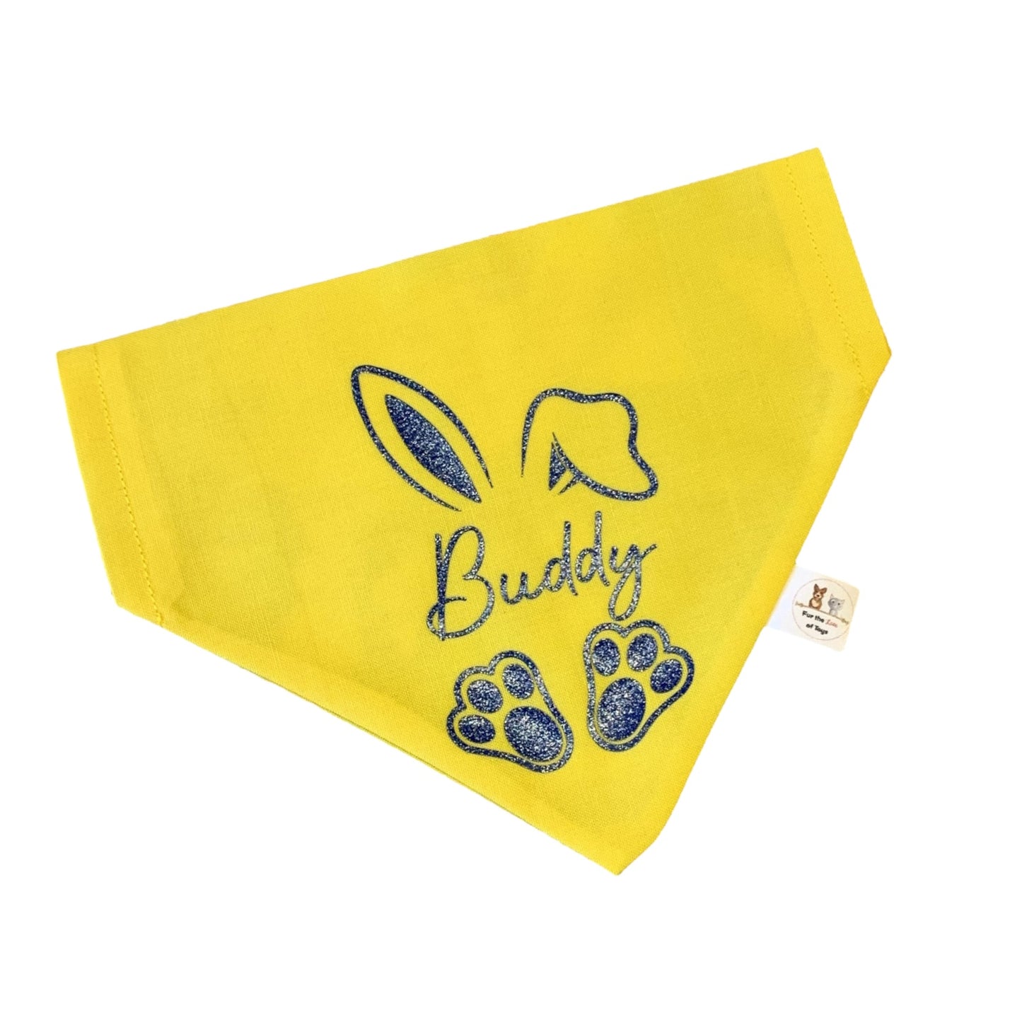 PERSONALISED EASTER BUNNY NAME BANDANA
