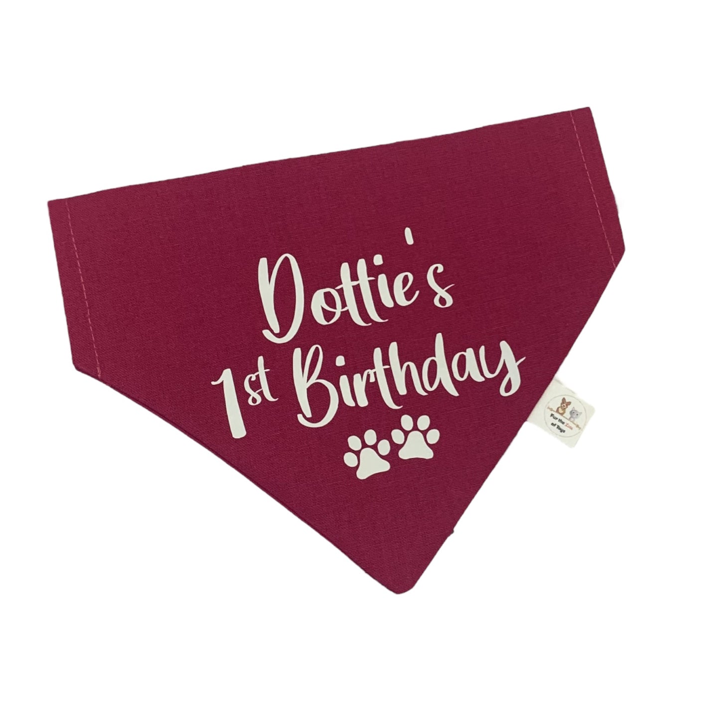 PERSONALISED BIRTHDAY BANDANA