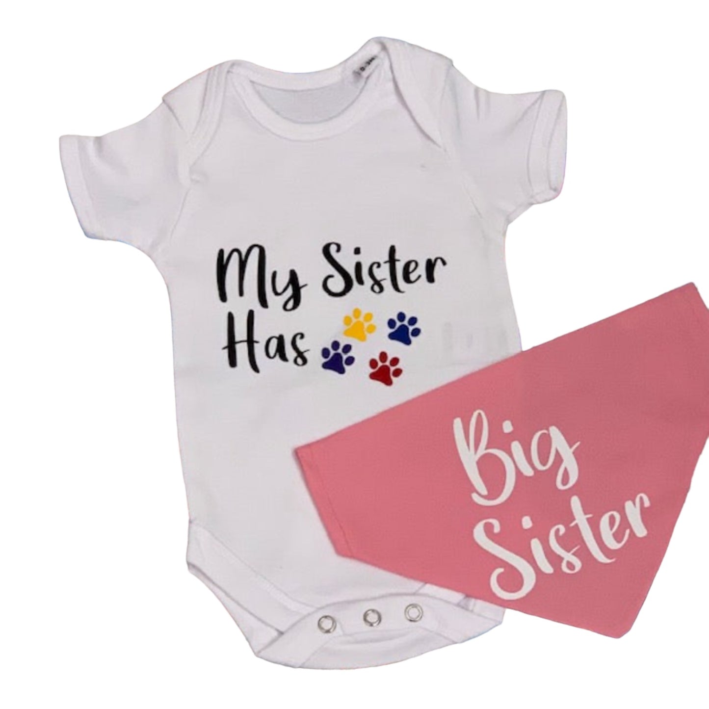 MY BROTHER/SISTER HAS PAWS BABY SET