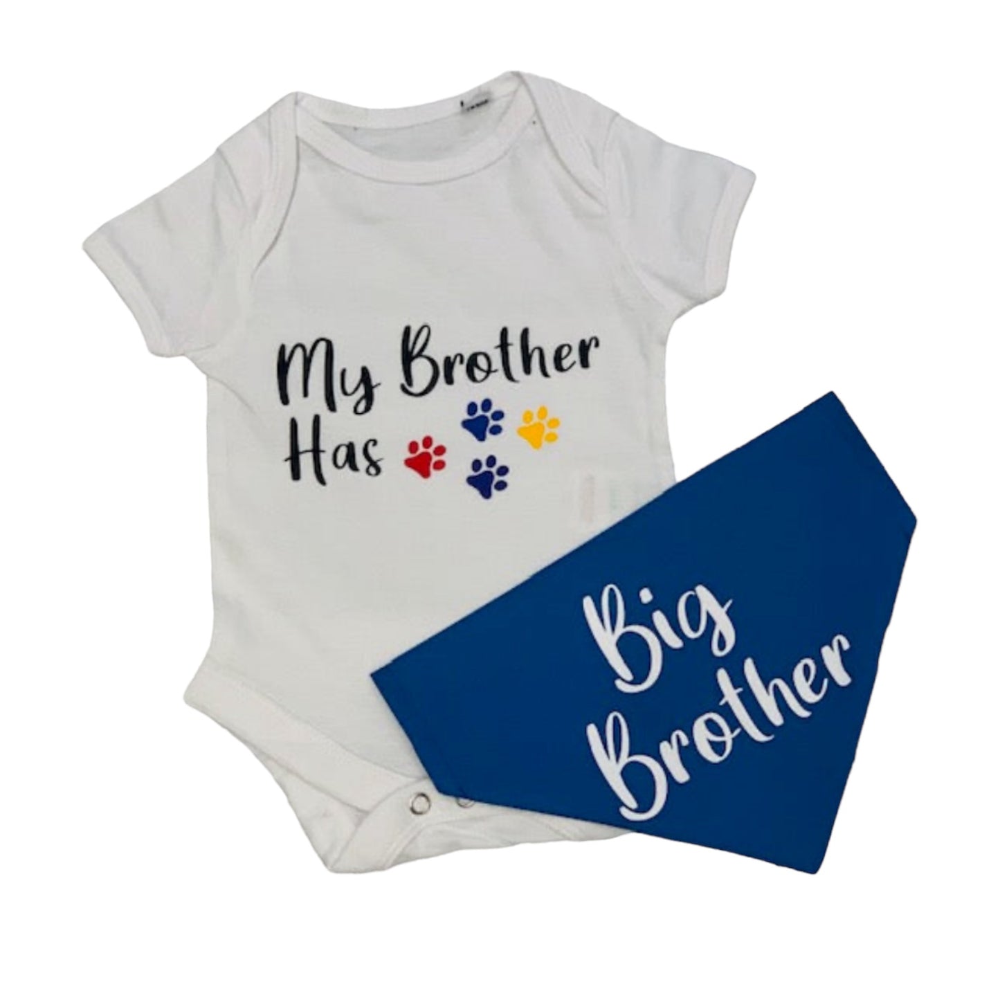 MY BROTHER/SISTER HAS PAWS BABY SET