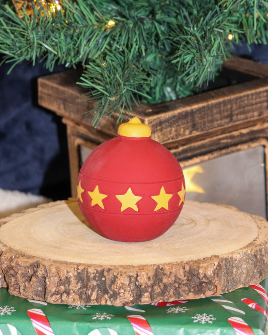 BARRY THE BAUBLE SQUEAKY LATEX TOY