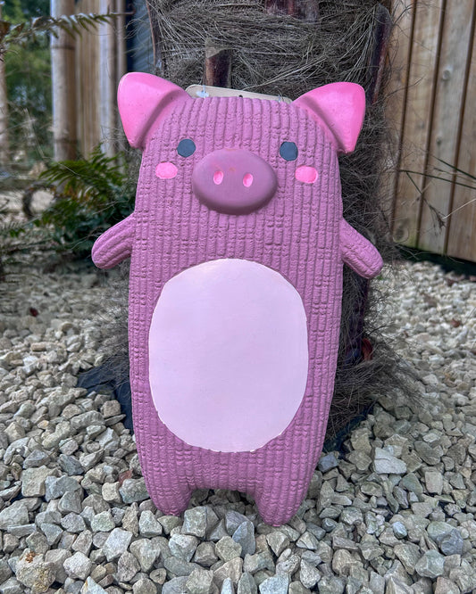 GIANT LATEX SPRING PIG SQUEAKY LATEX TOY