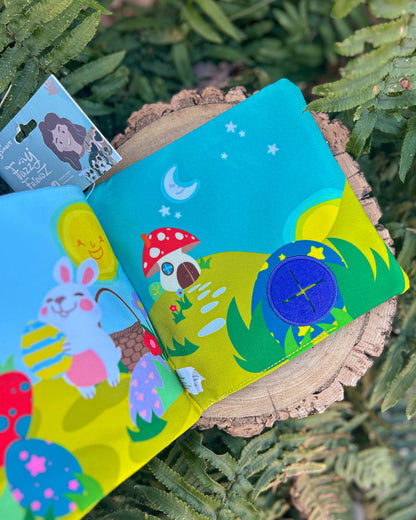 HUGSMART SNUFFLE EASTER STORY BOOK PLUSH CRINKLE TOY