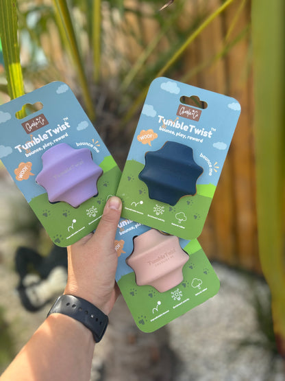 TUMBLE TWIST ENRICHMENT TOY BALL