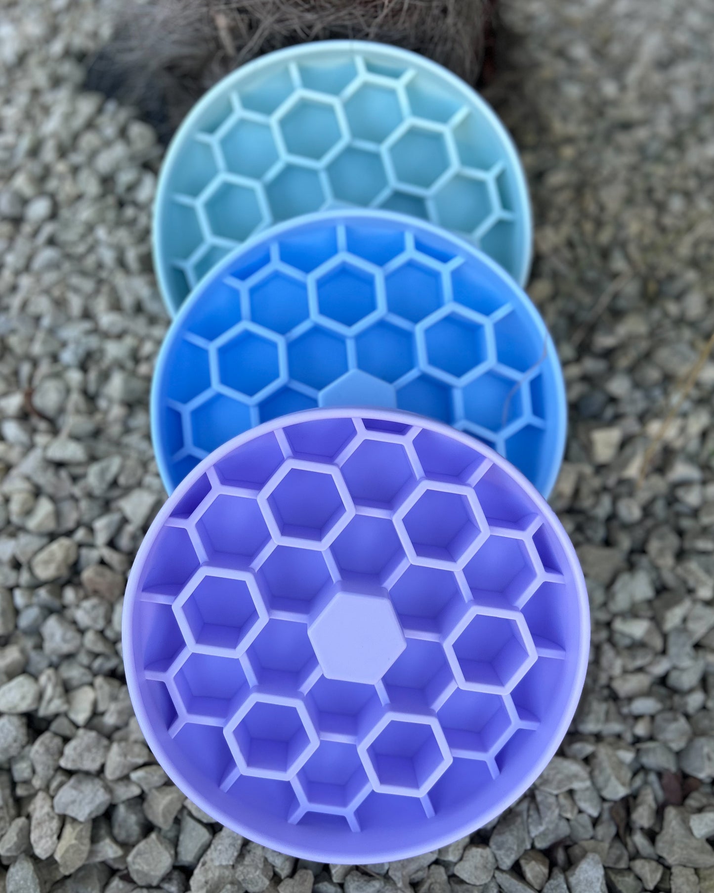 HONEYCOMB HIVE SILICONE SLOW FEEDER BOWL