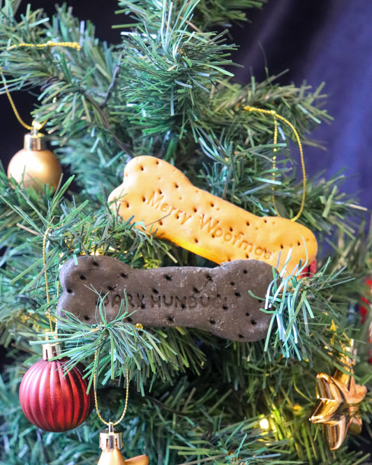 APAWTISER MERRY WOOFMAS & BARK HUMBUG BISCUIT BONE TREAT