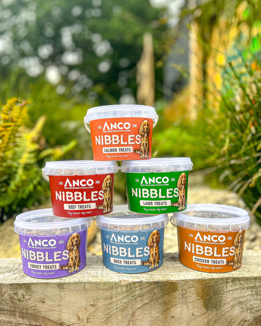 ANCO NIBBLES 300g TRAINING TREAT TUBS (VARIOUS PROTEINS)