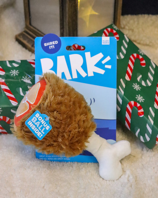 BARK! TURKEY LEG PLUSH TOY PLUSHIE