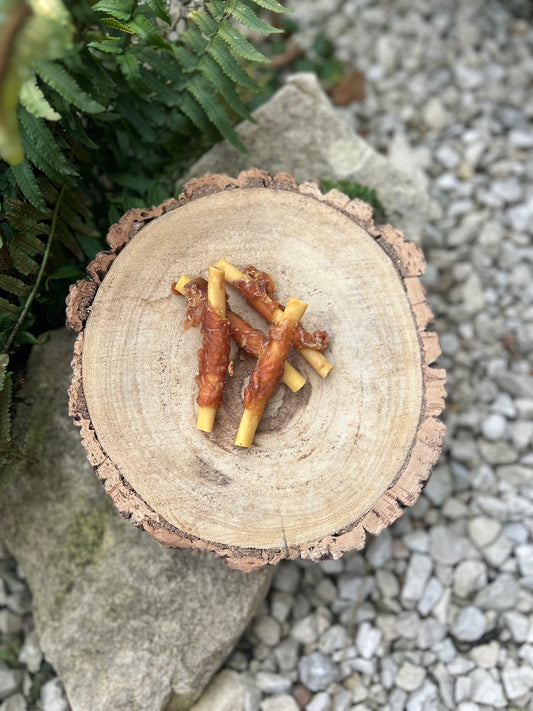 RABBIT WRAPPED SWEET POTATO ROLLS