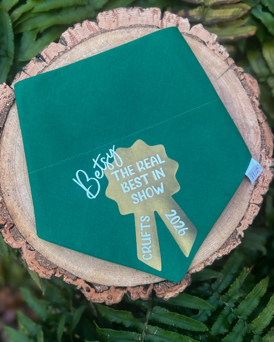 CRUFTS 2026 “THE REAL” BEST IN SHOW BANDANA