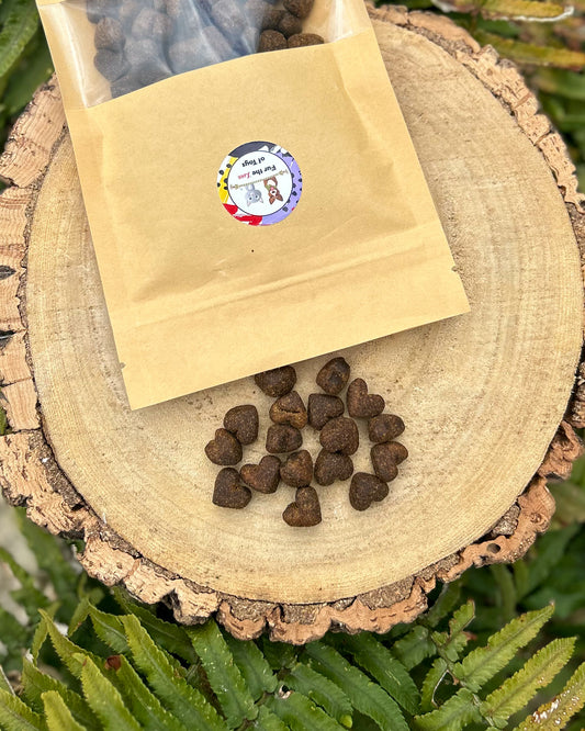 CHICKEN GREEN LIPPED MUSSEL  HEARTS TRAINING TREATS 100g