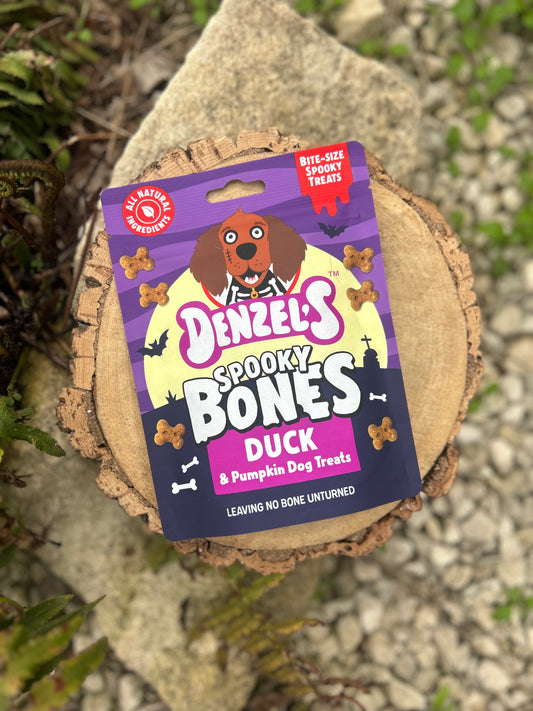 DENZEL’S SPOOKTACULAR BONES DUCK & PUMPKIn TRAINING TREATS