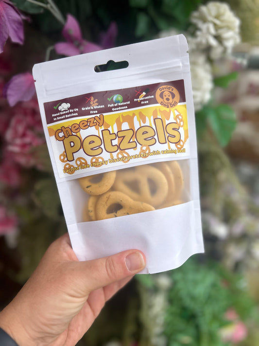 CHEEZY PETZELS HANDBAKED DOG BISCUITS