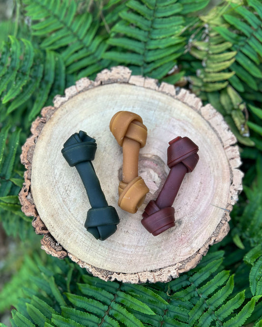 GARDEN BITES VEGGIE KNOTTED BONE CHEWS (11CM)
