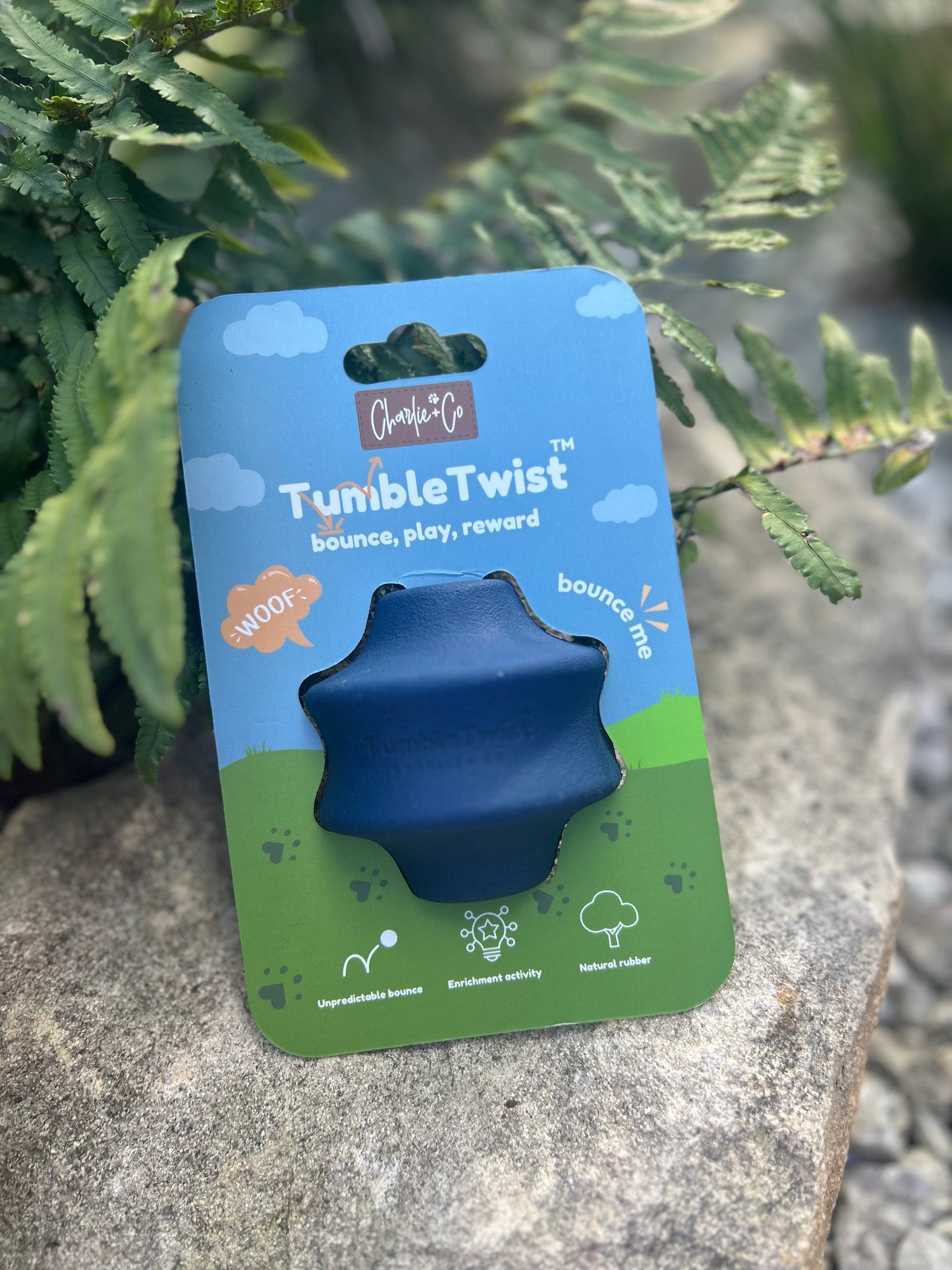 TUMBLE TWIST ENRICHMENT TOY BALL