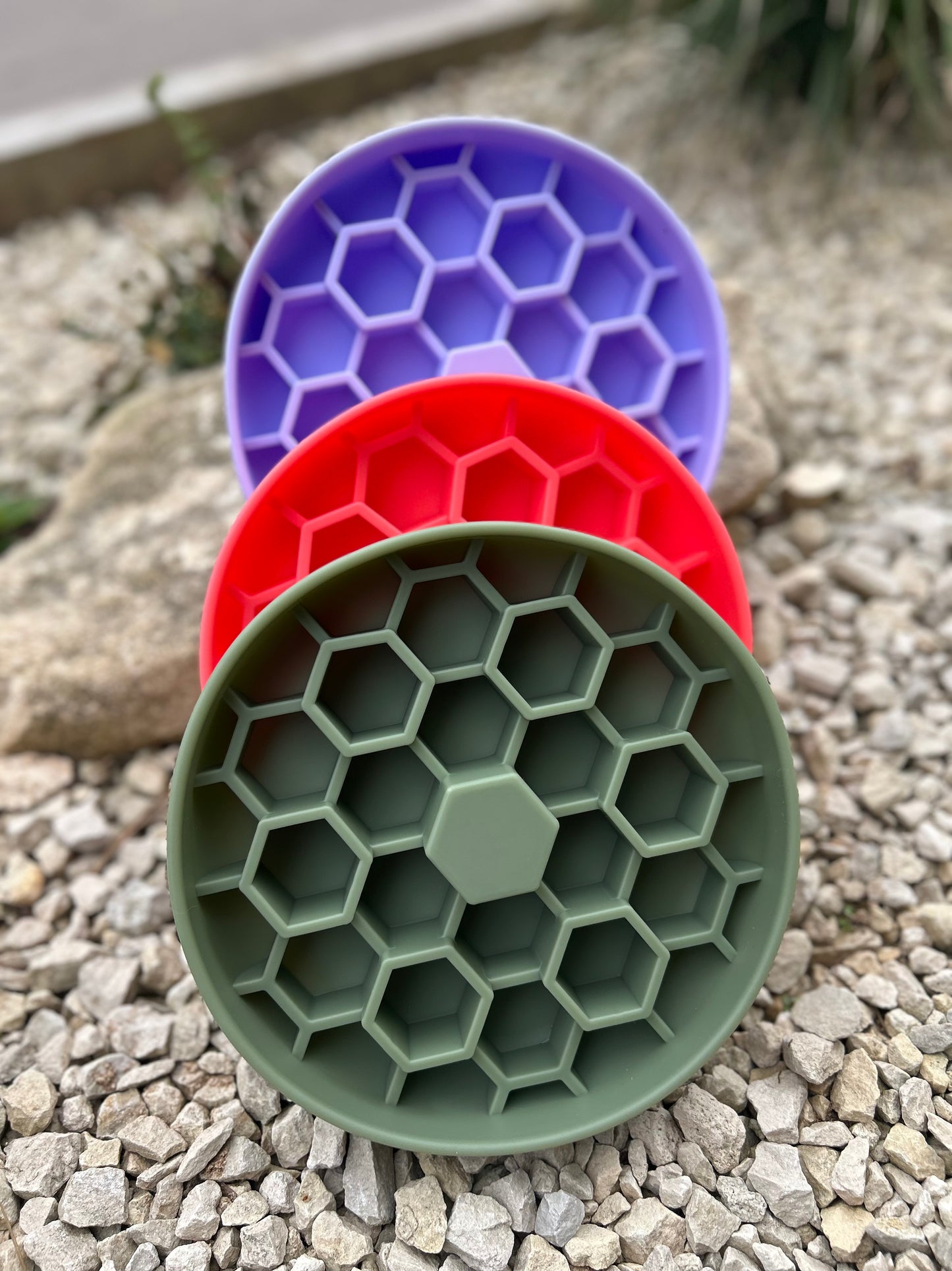 HONEYCOMB HIVE SILICONE SLOW FEEDER BOWL