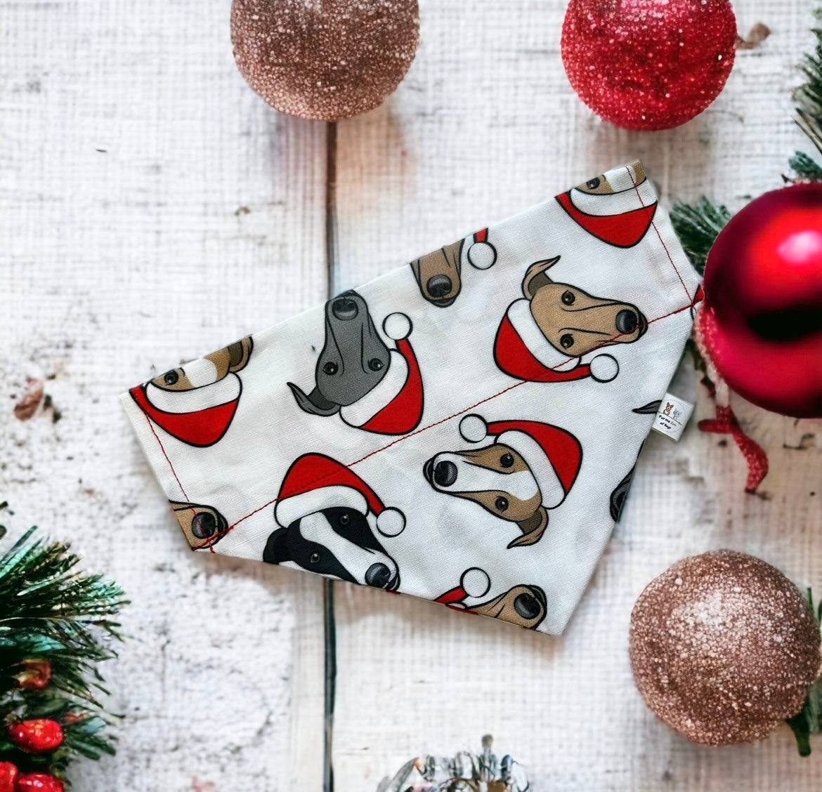 HOLLY JOLLY SIGHTHOUNDS BANDANA