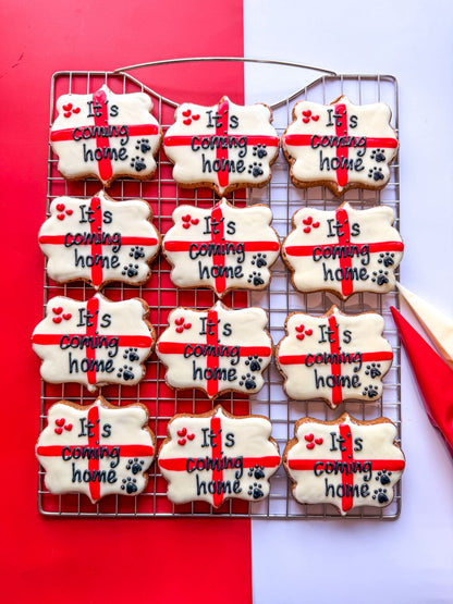 NELSONS TREATS “IT’S COMING HOME” ENGlAND WORLD CUP HAND BAKED DOG BISCUIT