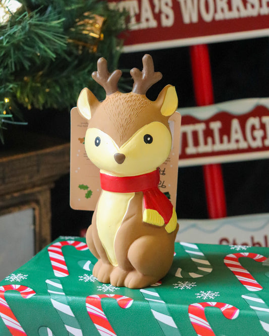 REGGIE REINDEER SQUEAKY LATEX TOY