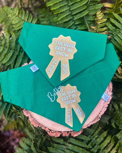 CRUFTS 2026 “THE REAL” BEST IN SHOW BANDANA