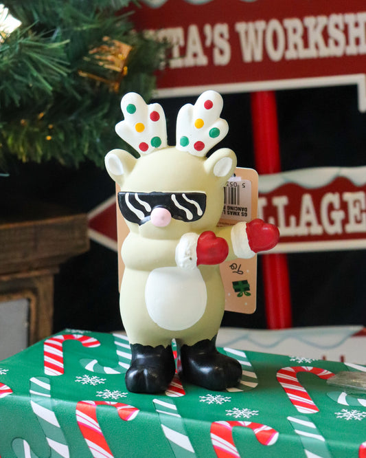DAVE DANCING REINDEER SQUEAKY LATEX TOY