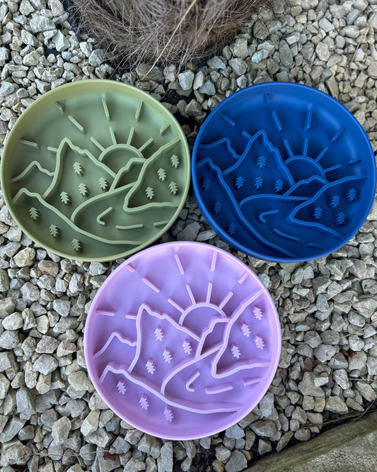 ESCAPE TO THE MOUNTAINS SLOW FEEDER BOWL
