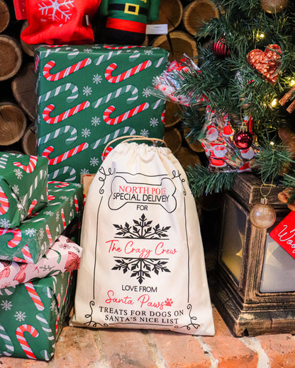 PRE ORDER - CLASSIC CHRISTMAS PERSONALISED CHRISTMAS ADVENT BAGS  12 & 25 DAY