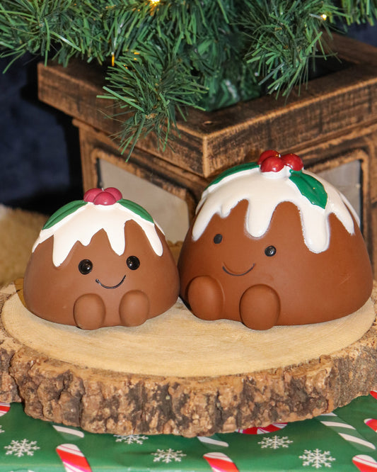 CHRISSIE CHRISTMAS PUDDING LATEX TOY 2 SIZES