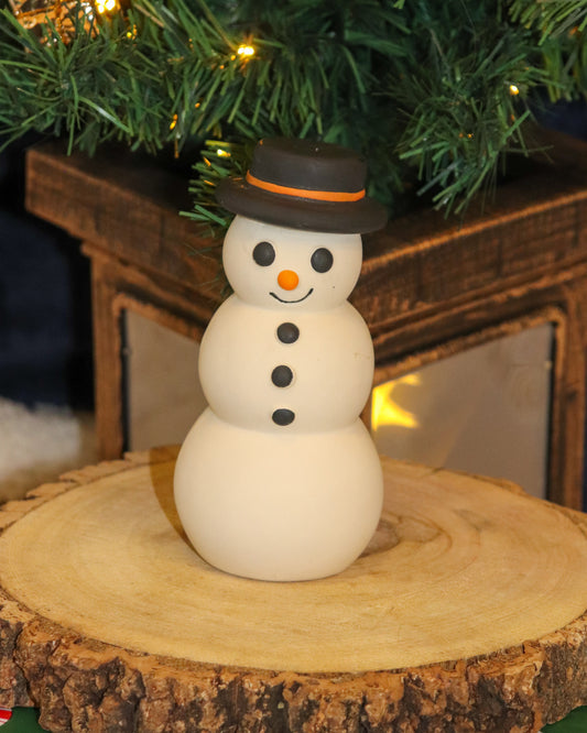 SANTOS SNOWMAN SQUEAKY LATEX TOY