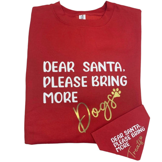MATCHING DOG & OWNER CHRISTMAS JUMPER & BANDANA / XMAS PRESENT