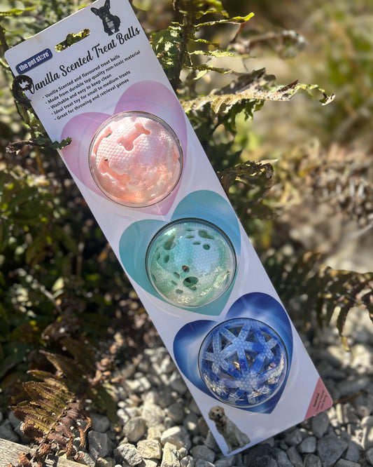 VANILLA SCENTED 3 PACK OF TREAT BALLS