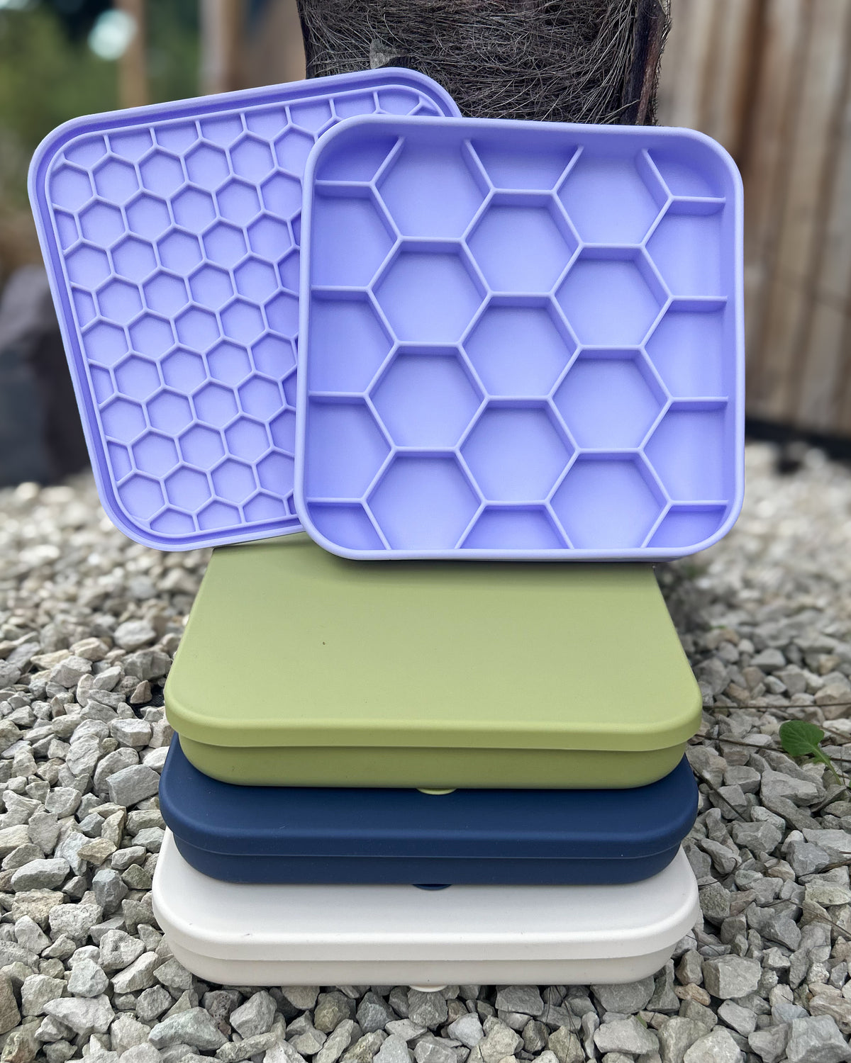 LID IT 2 IN ONE SLOW FEEDER BOWL LICK MAT WITH LID
