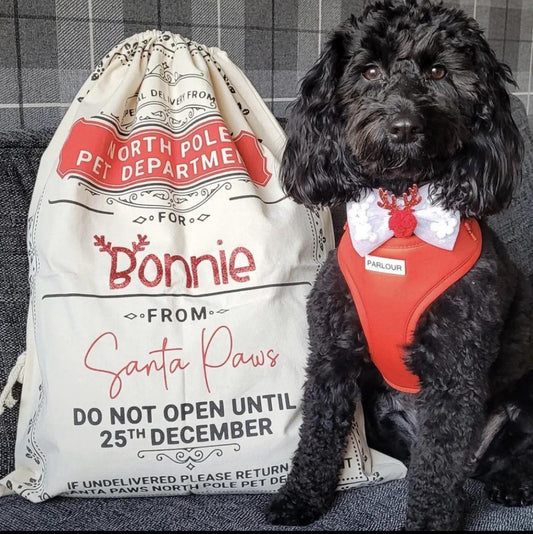 PERSONALISED PET SANTA SACKS