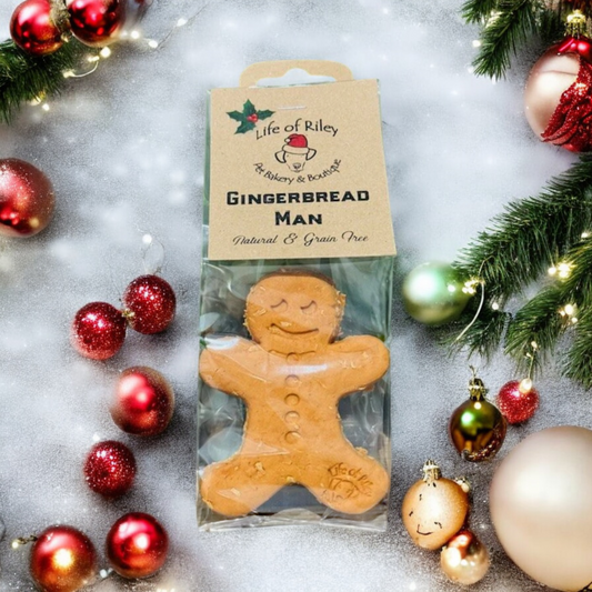 GINGERBREAD MAN DOGGY HANDBAKED BISCUIT